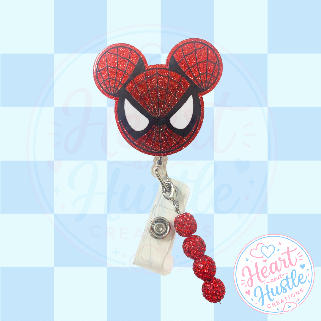 Spider Mouse Badge Reel