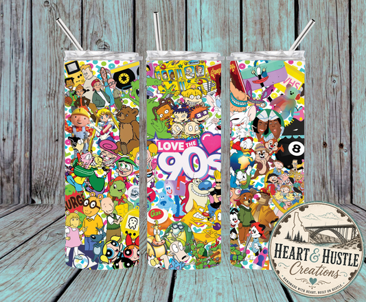 90s Cartoon Throwback Tumbler