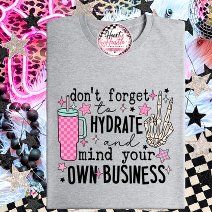Don't forget to hydrate