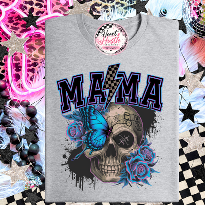 Mama with a skull