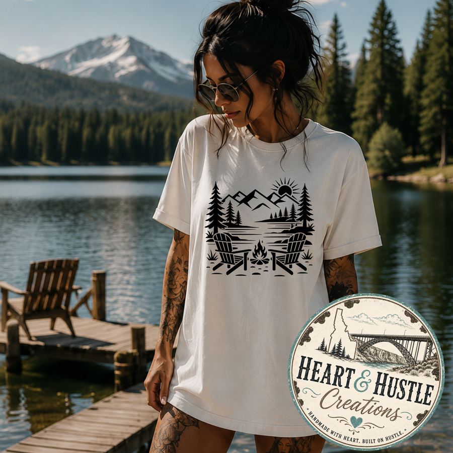 Lake Life Campfire Tee