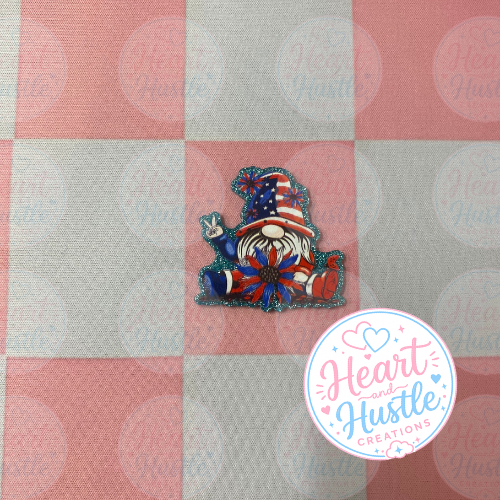 Patriotic Gnome Flatback