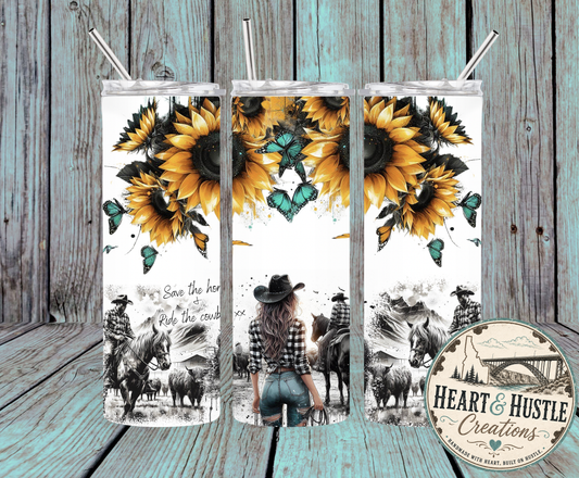 Save the Horse Western Tumbler